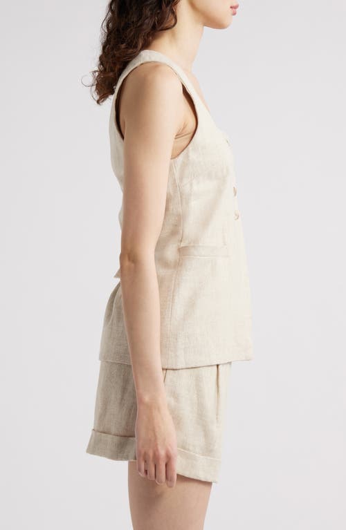 Faithfull The Brand Jackie Linen Vest In Natural