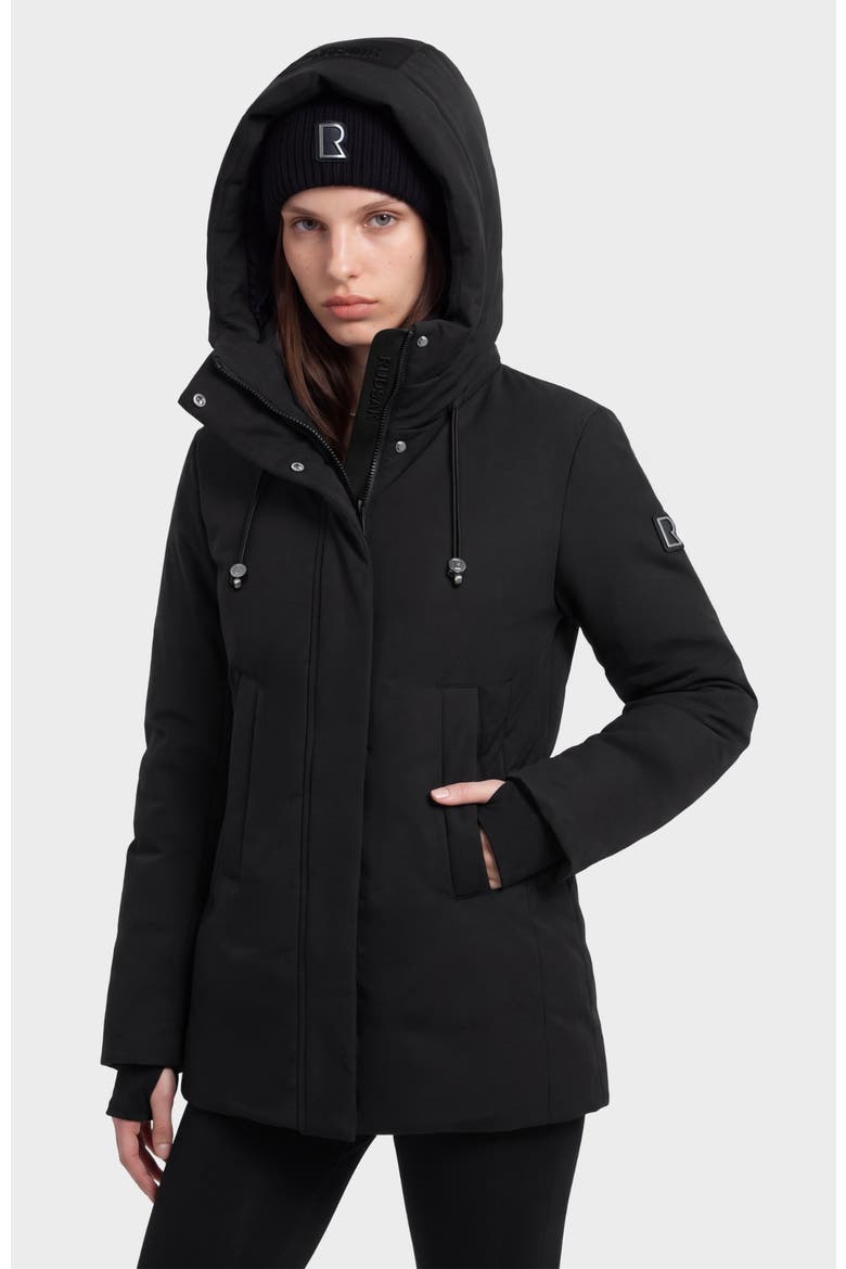 Opal Down Parka, Alternate, color, Black