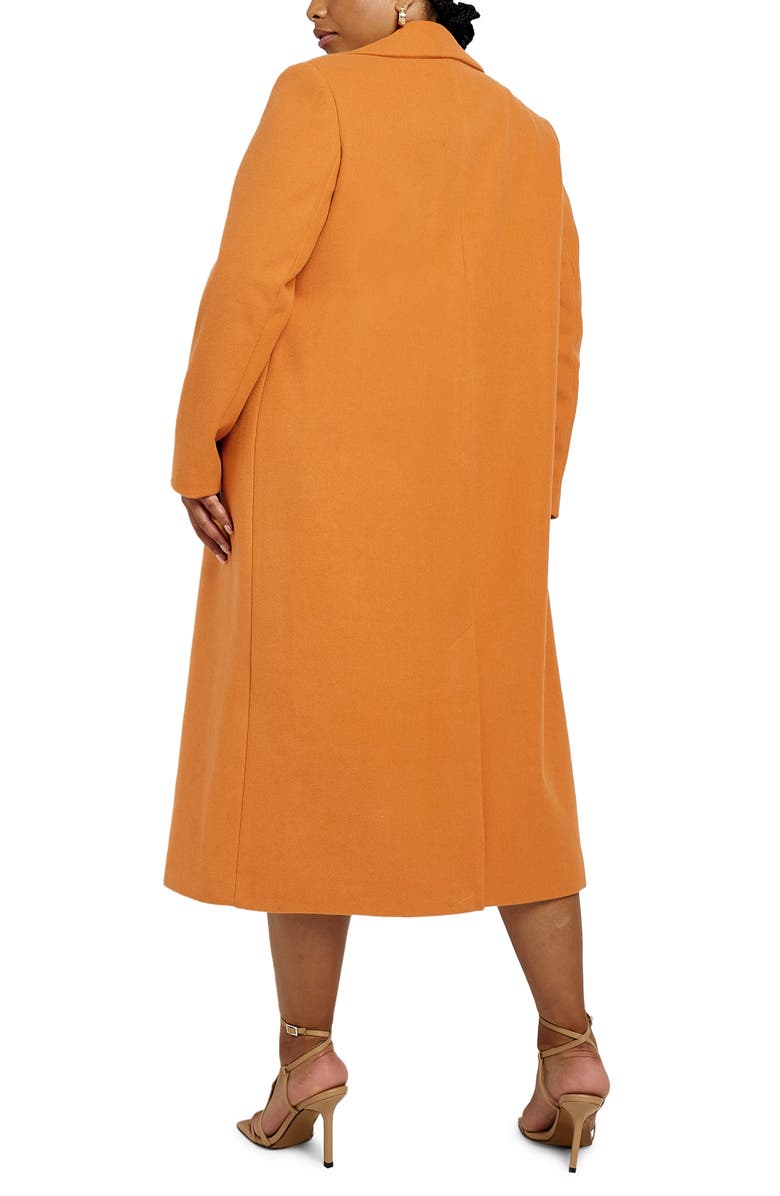 River Island '80s Longline Coat, Alternate, color,