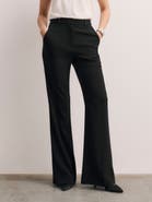 The Fold Mid Rise Wide Leg Trousers