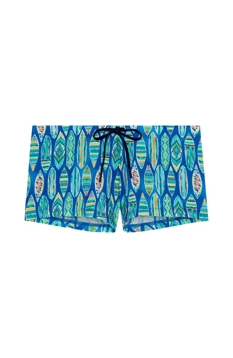 HOM Marbella Swim Shorts, Main, color, Blue Print