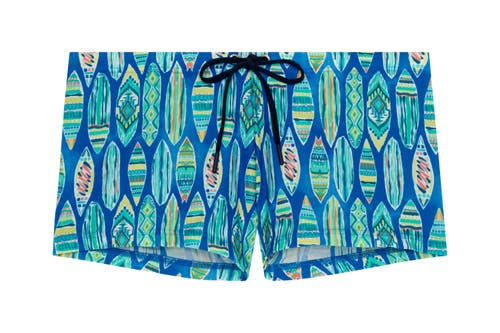 Hom Marbella Swim Shorts In Blue Print