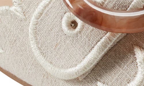 Shop Bandolino Silla Scallop Slide Sandal In Light Natural