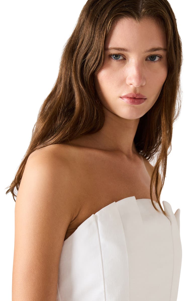 Steve Madden Luciella Strapless Minidress, Alternate, color, White