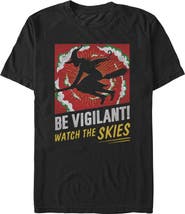 Wicked: For Good Men's Elphaba Watch the Skies Short Sleeve Graphic T-Shirt