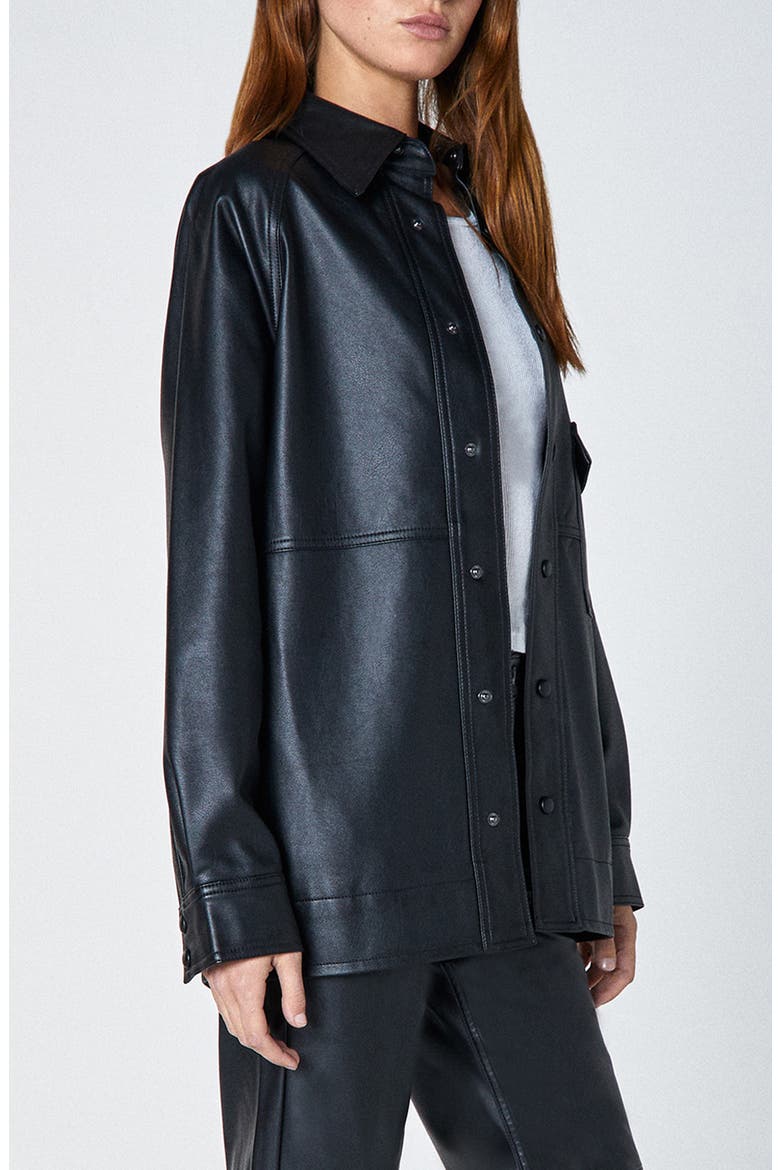 Gia Chromatic Faux Leather Jacket, Alternate, color, CHROMATIC