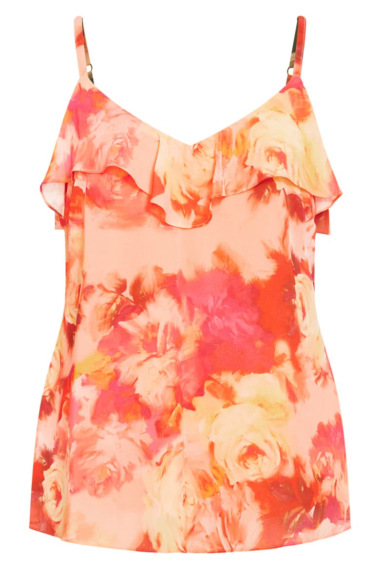 Sierra Floral Ruffle Camisole, Alternate, color, PRINT