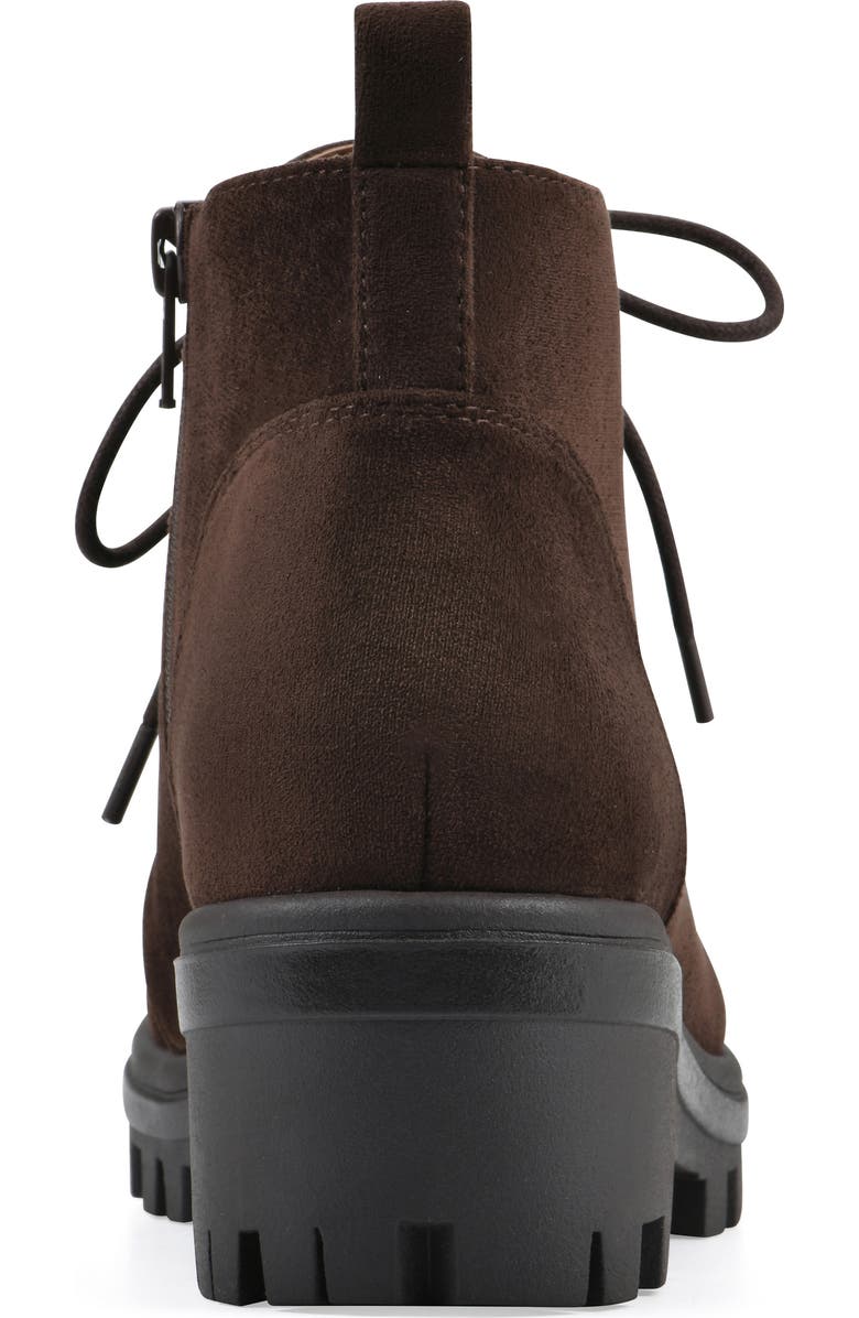 White Mountain Footwear Tariq Lug Lace-Up Boot, Alternate, color, Coco Brown/ Suedette