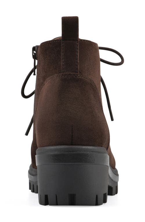 White Mountain Footwear Tariq Lug Lace-up Boot In Burgundy