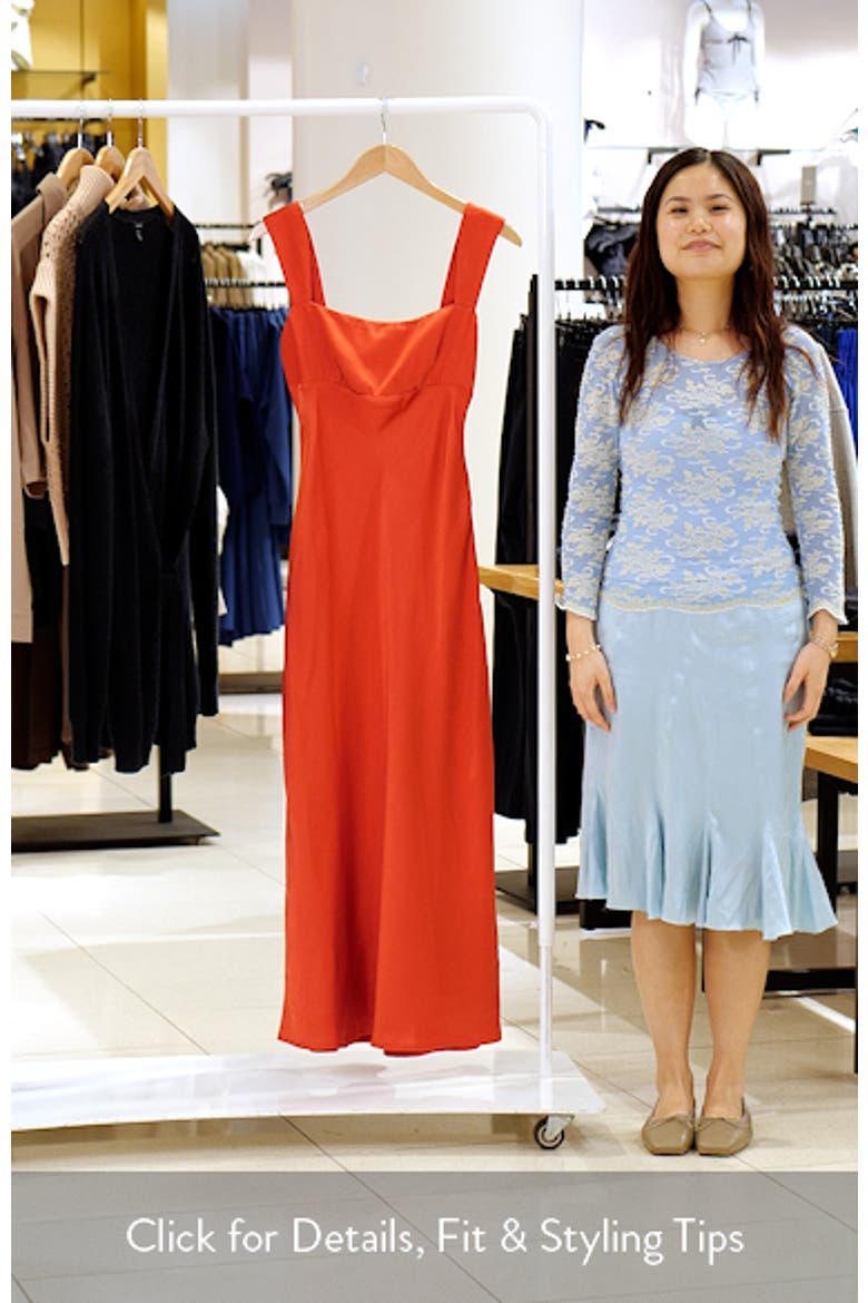 Radioactive Bias Cut Satin Maxi Dress video