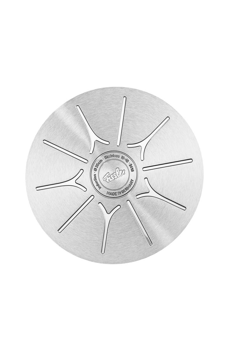 Fissler Original-Profi Collection Stainless Steel Quart Round Roaster with High Dome Metal Lid, Alternate, color, Stainless Steel