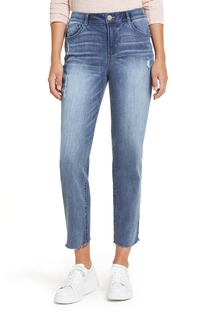 Wit & Wisdom Luxe Touch Ab-Solution High Waist Vintage Skinny Crop Jeans, Main, color,