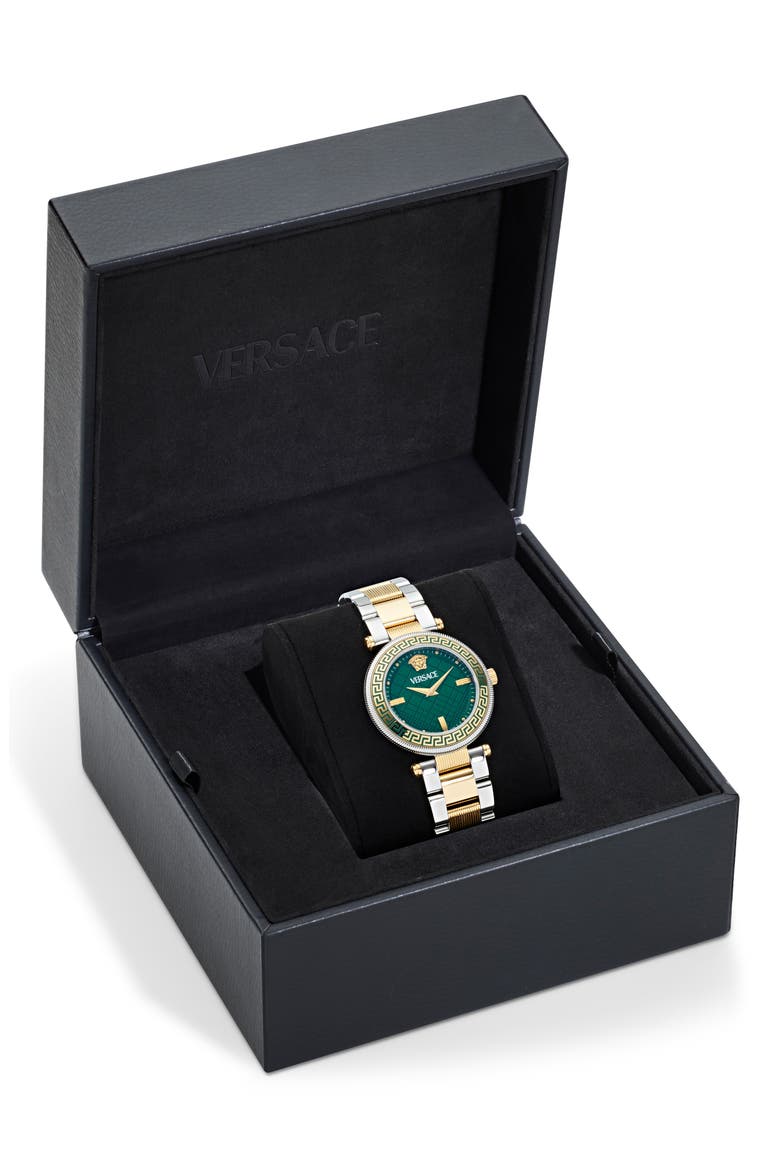 Reve Bracelet Watch, 35mm, Alternate, color, TWO TONE GREEN