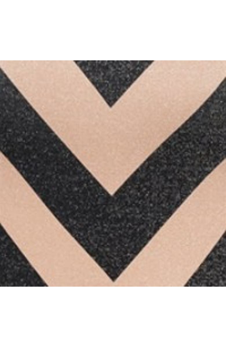 Biliblond Arava Stripes Onepiece Swimsuit, Alternate, color, Black Nude Lurex