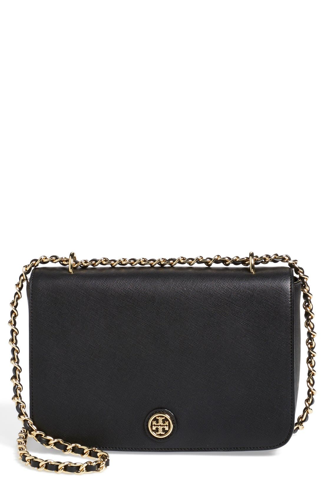 Tory Burch 'Robinson' Leather Shoulder Bag, Main, color, 