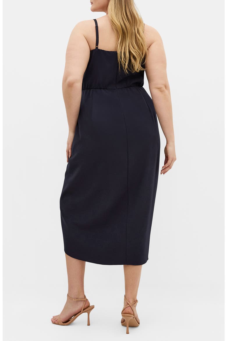 Love Affair Faux Wrap Dress, Alternate, color, DARK NAVY