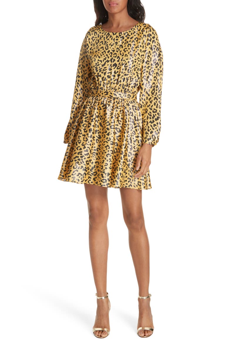 Animal Print Dress, Main, color, HEYFORD GO