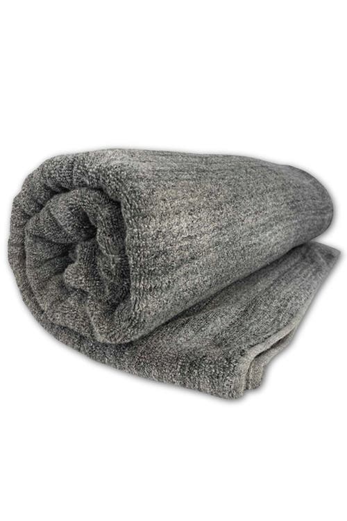 BedVoyage Melange Viscose Cotton Blend Odor & Mildew Resistant Bath Sheet Towel, 1pc in Charcoal 