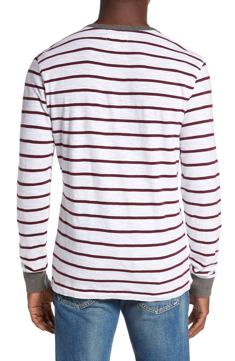 1901 'Huntington' Yarn Dye Stripe Henley, Alternate, color, 