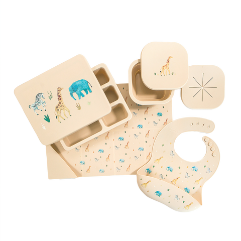 Silicone Mealtime Bundle and Lunch Bag