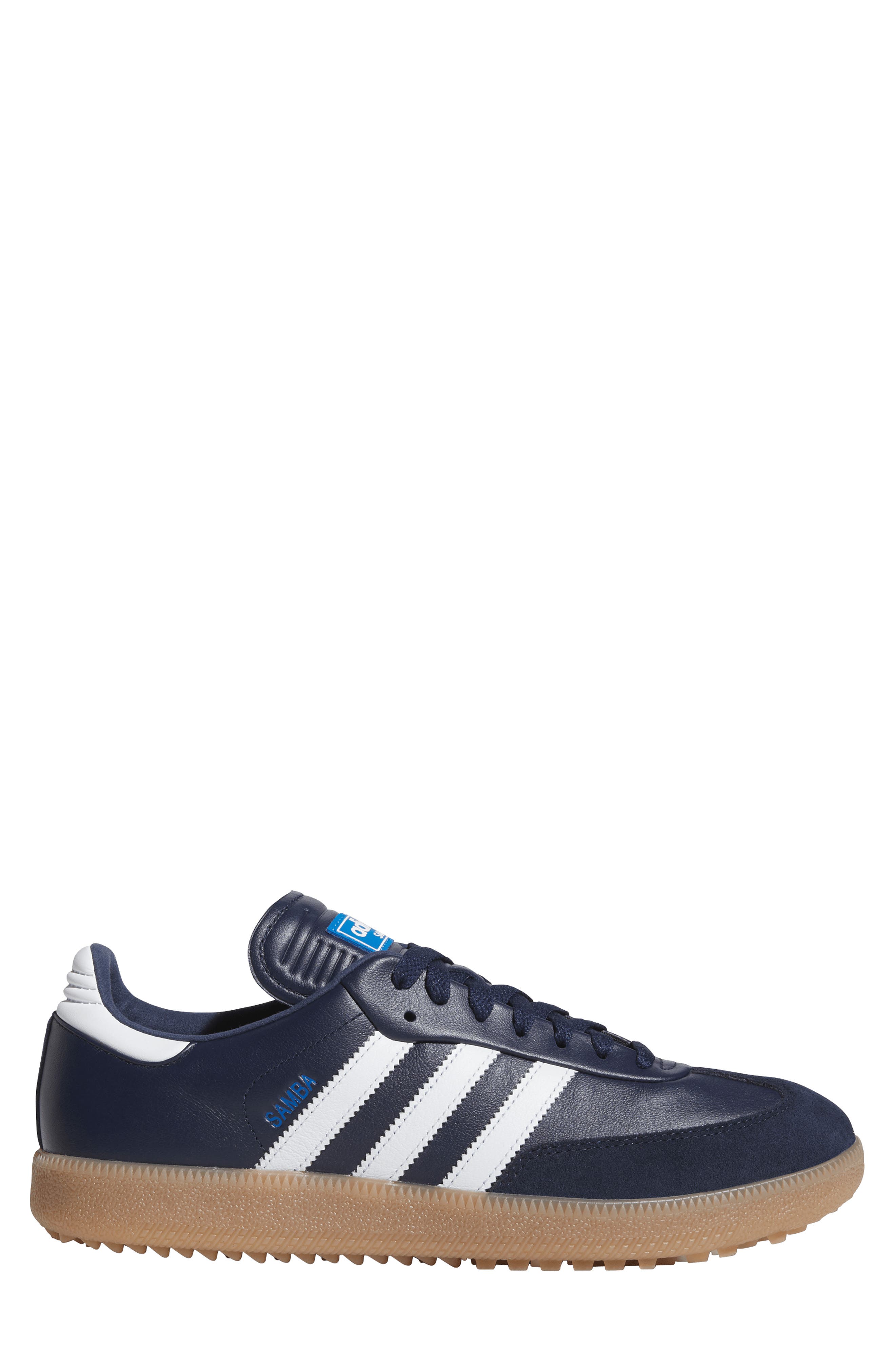 adidas Samba Golf Shoes, Alternate, color, Indigo/ White