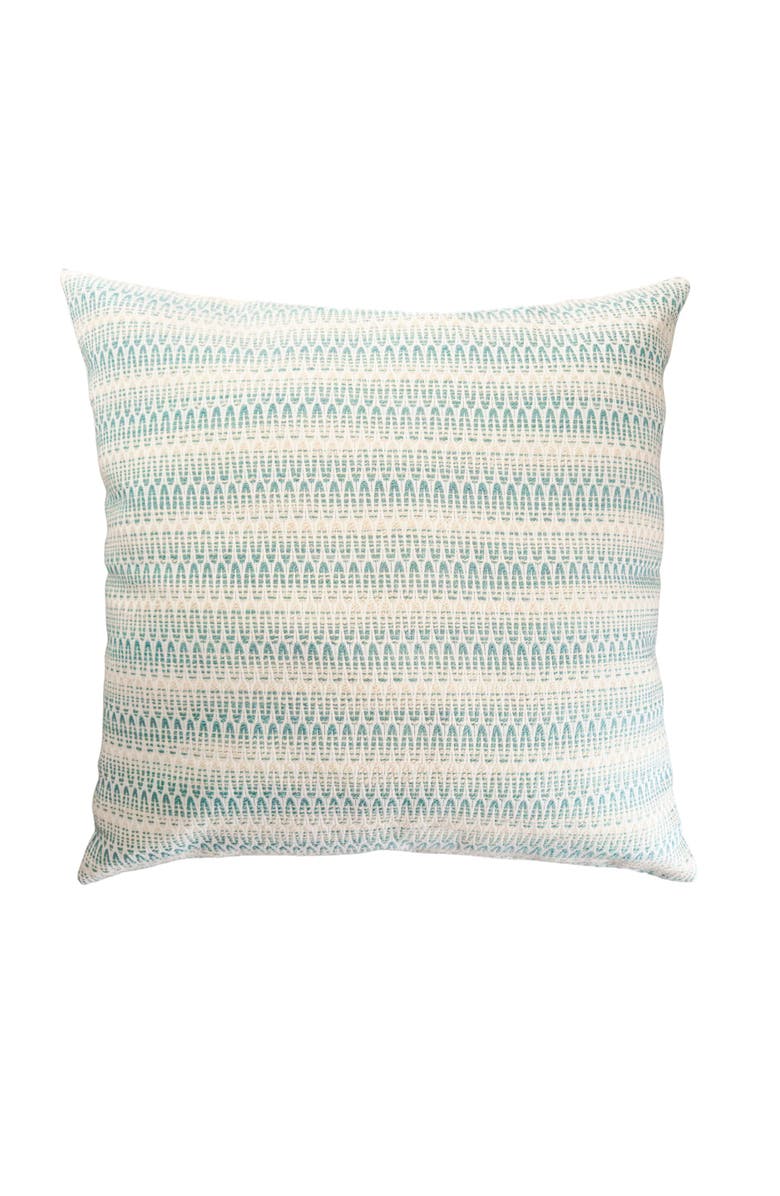 Anaya Summer Twist Indoor Outdoor Pillow, Main, color, Aqua