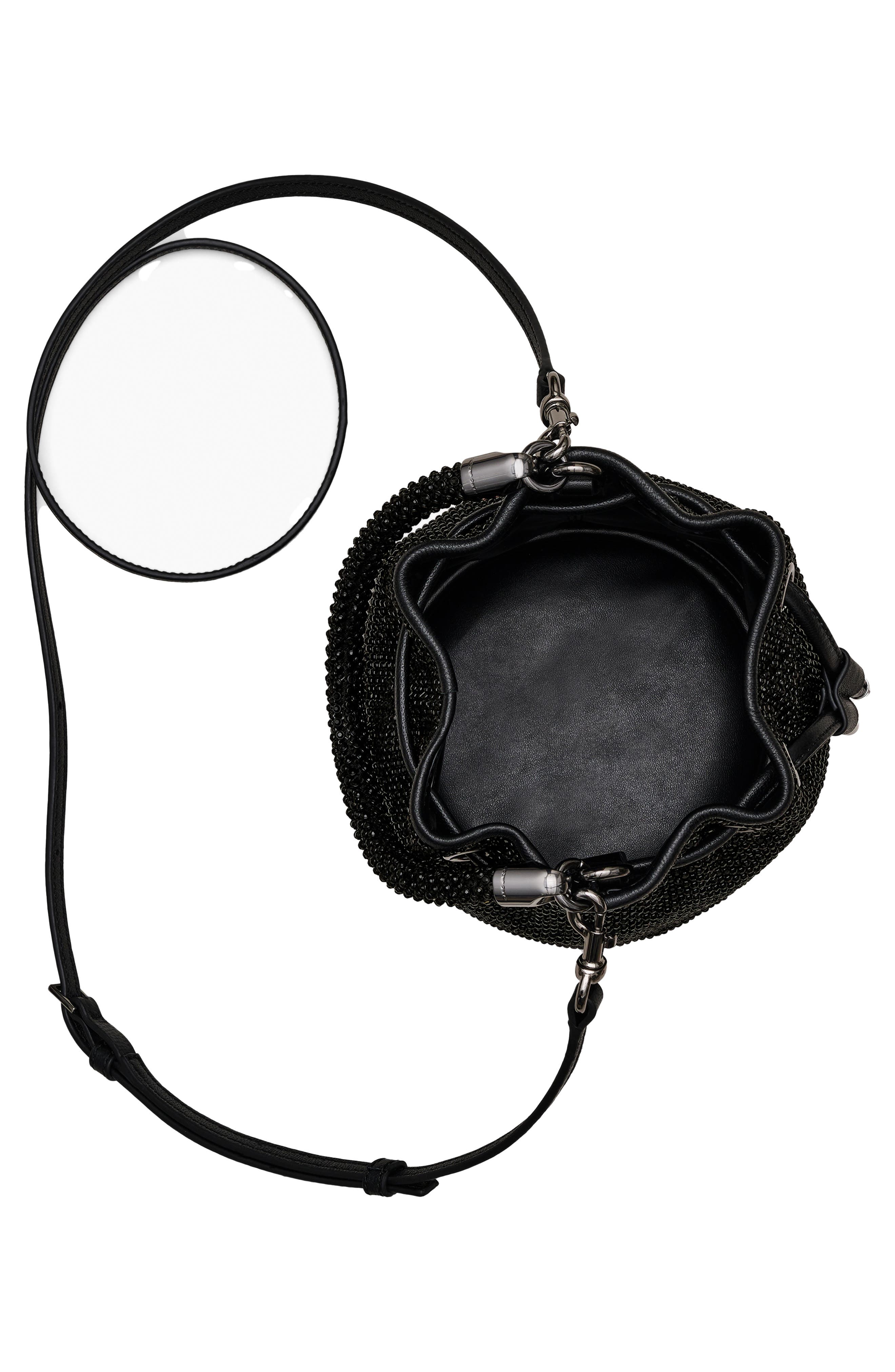 Marc Jacobs The Mini Rhinestone Bucket Bag, Alternate, color, 