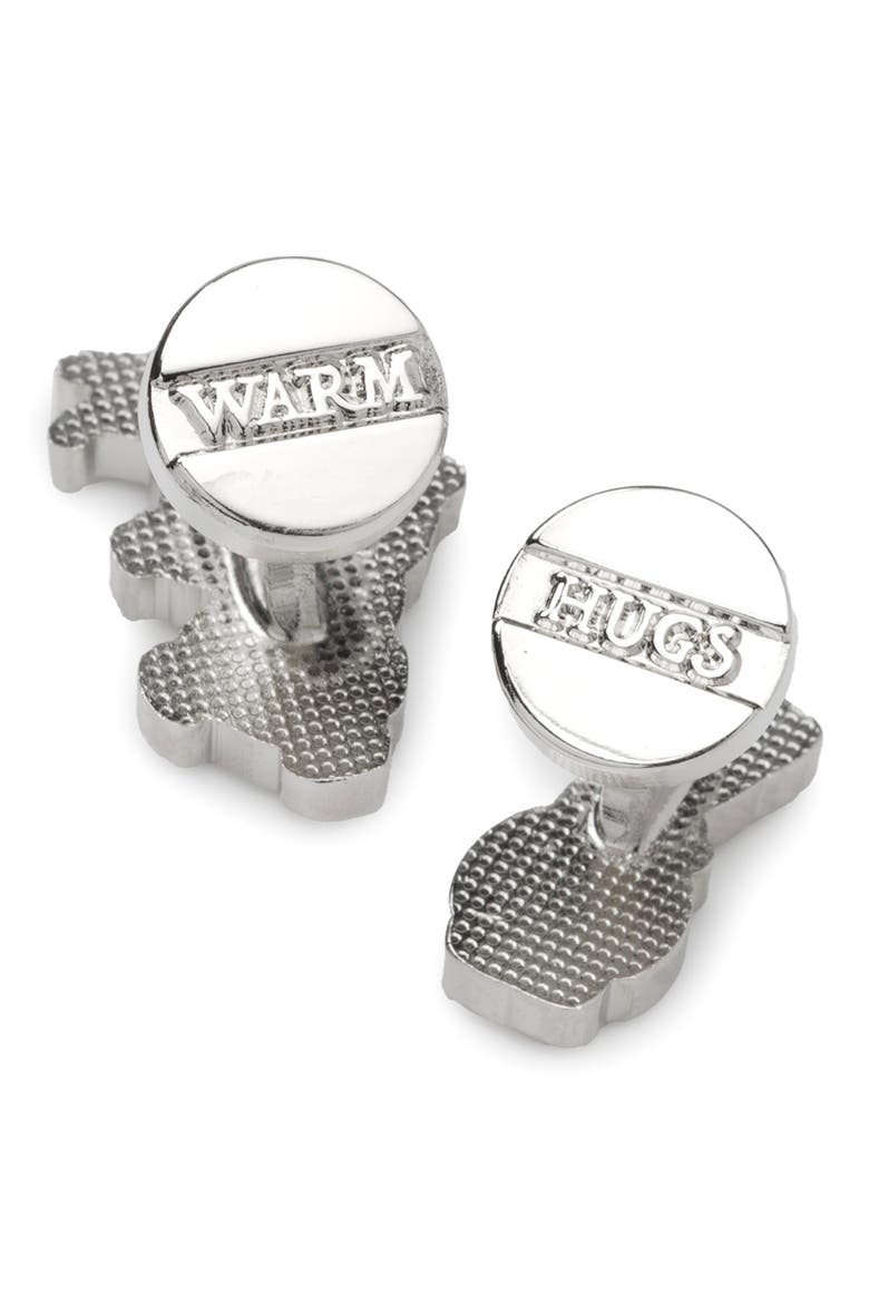 Olaf Action Cuff Links, Alternate, color, WHITE