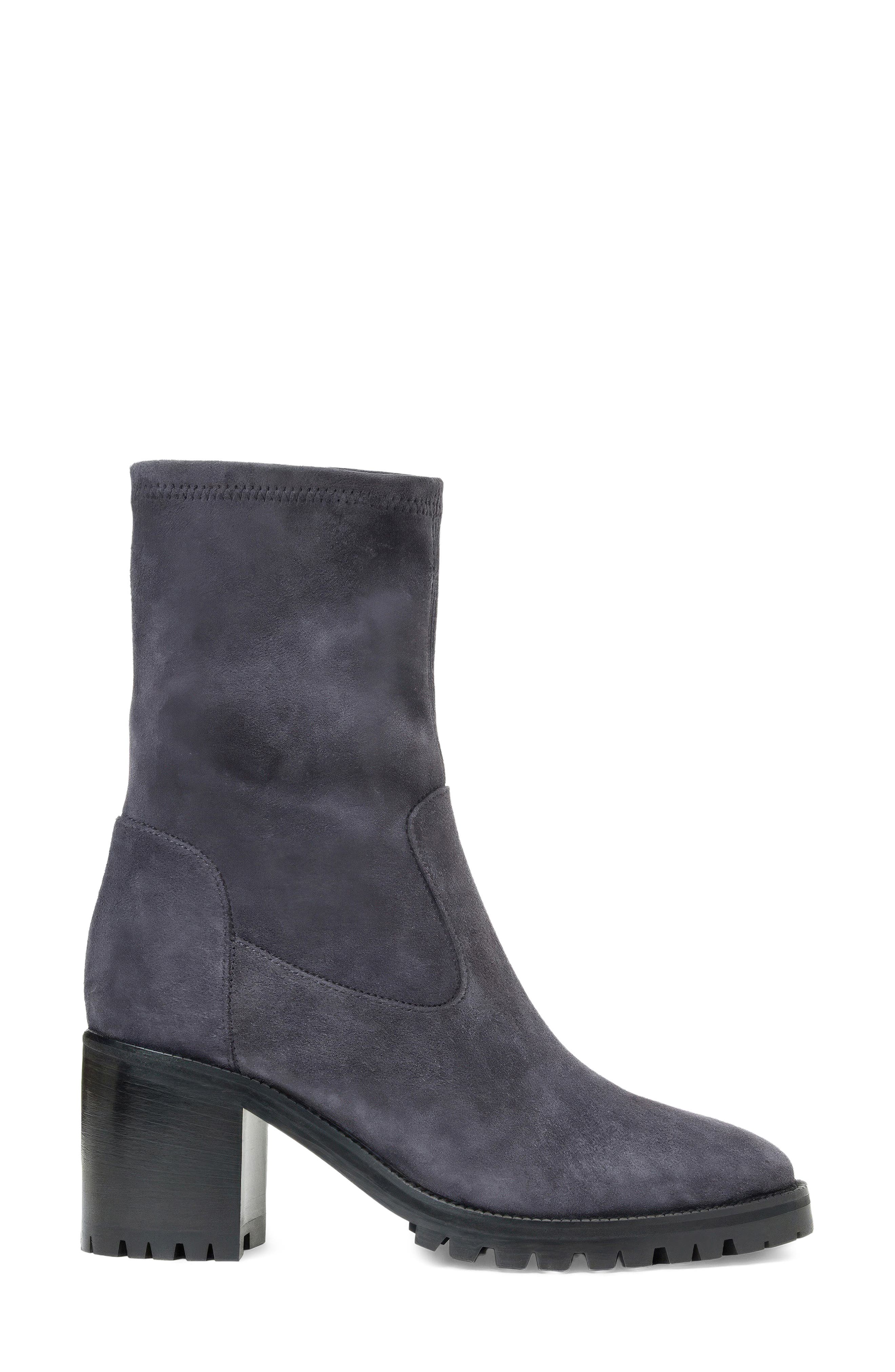 Joplin Leather Bootie, Alternate, color, NAVY SUEDE