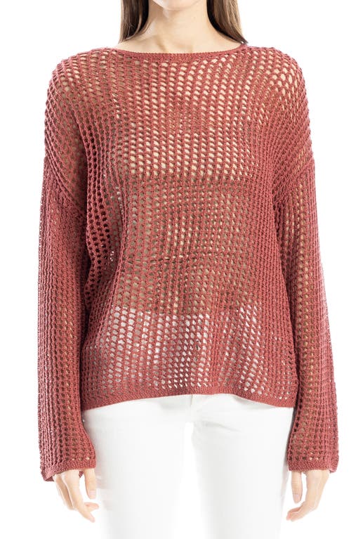 MAX STUDIO MAX STUDIO OVERSIZE OPEN KNIT SWEATER
