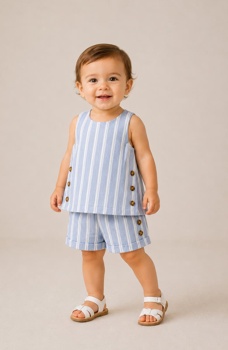 Habitual Kids Sailor Tank & Shorts Set, Alternate, color, Blue