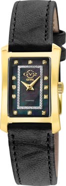 GV2 Luino Diamond Embellished Leather Strap Watch, 23mm x 29mm - 0.084 ctw.
