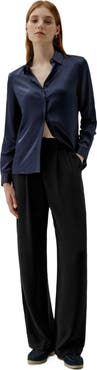 Lilysilk LILYSILK Women's Basic Concealed Placket Silk Shirt