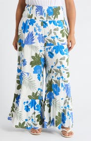 SUGARLIPS Zurie Floral Tovia Smocked Pants