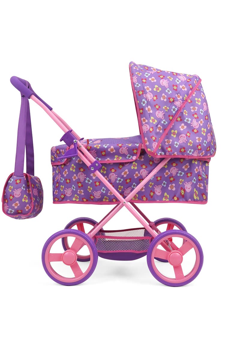 Doll Deluxe Pram & Bag, Alternate, color, Multicolored