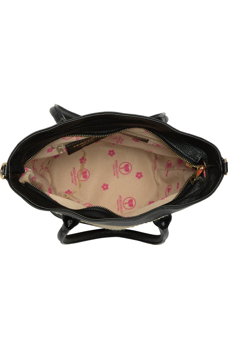 Persaman New York Linda Raffia & Leather Tote, Alternate, color,