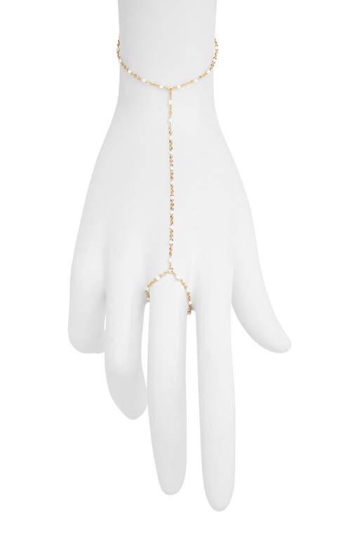 Nashelle Iris Bead Hand Chain