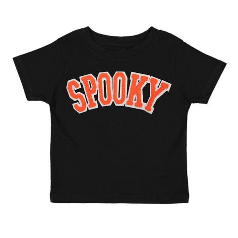 Spooky Orange Patch Halloween Short Sleeve T-Shirt