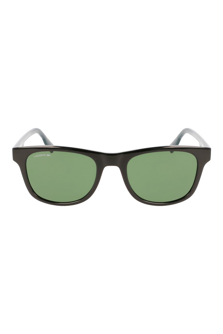 54mm Modified Rectangular Sunglasses, Main, color, BLACK