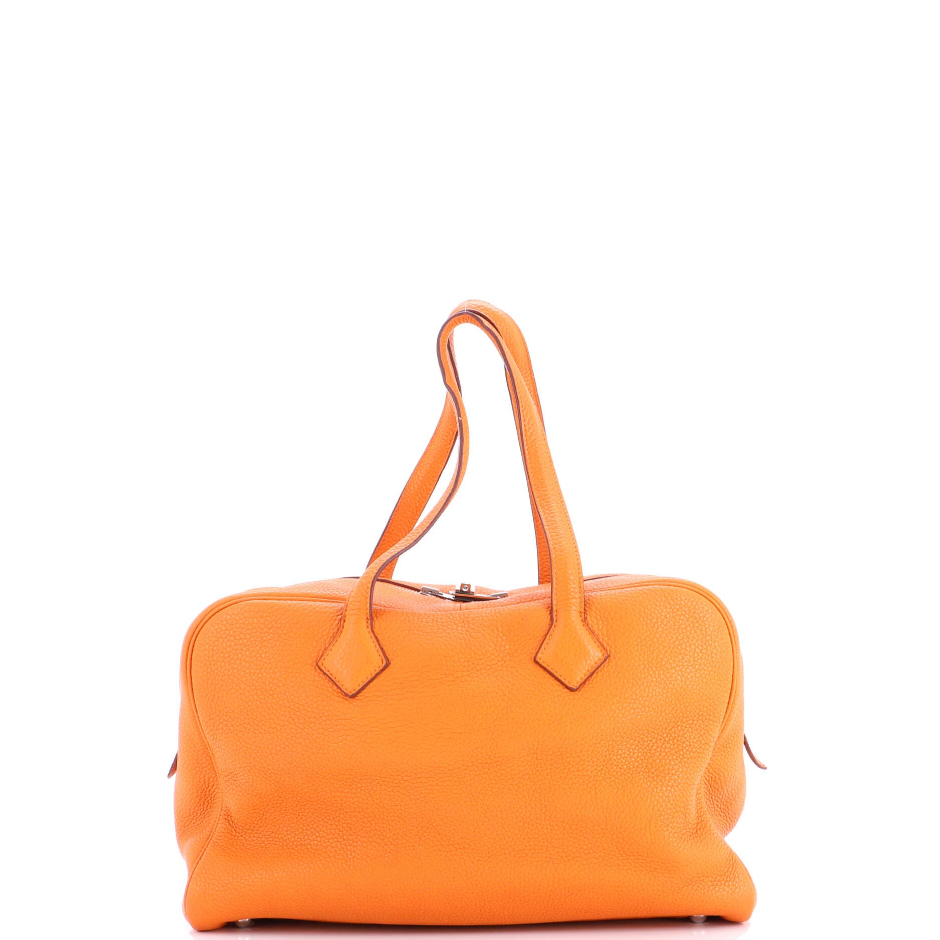 Pre-Owned Hermes Victoria II Bag Clemence 35, Alternate, color, Orange H