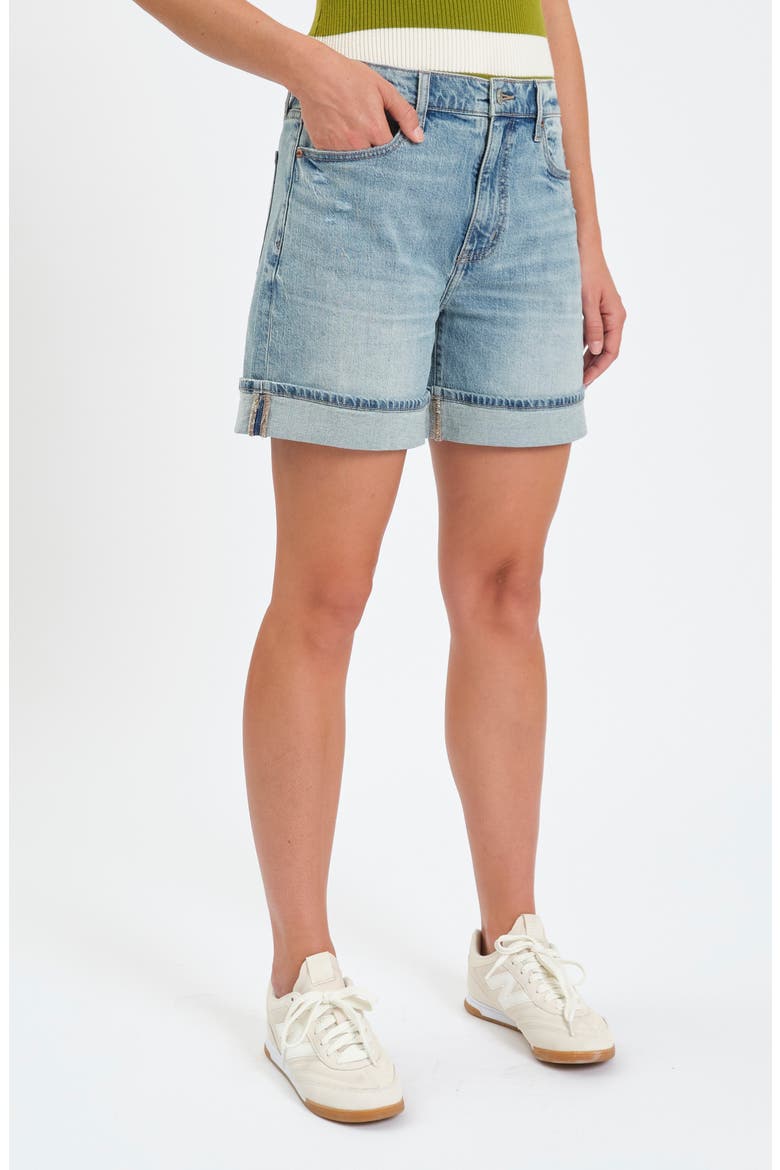 Easy Rider High Waist Relaxed Denim Shorts, Alternate, color, DIVE IN VINTAGE