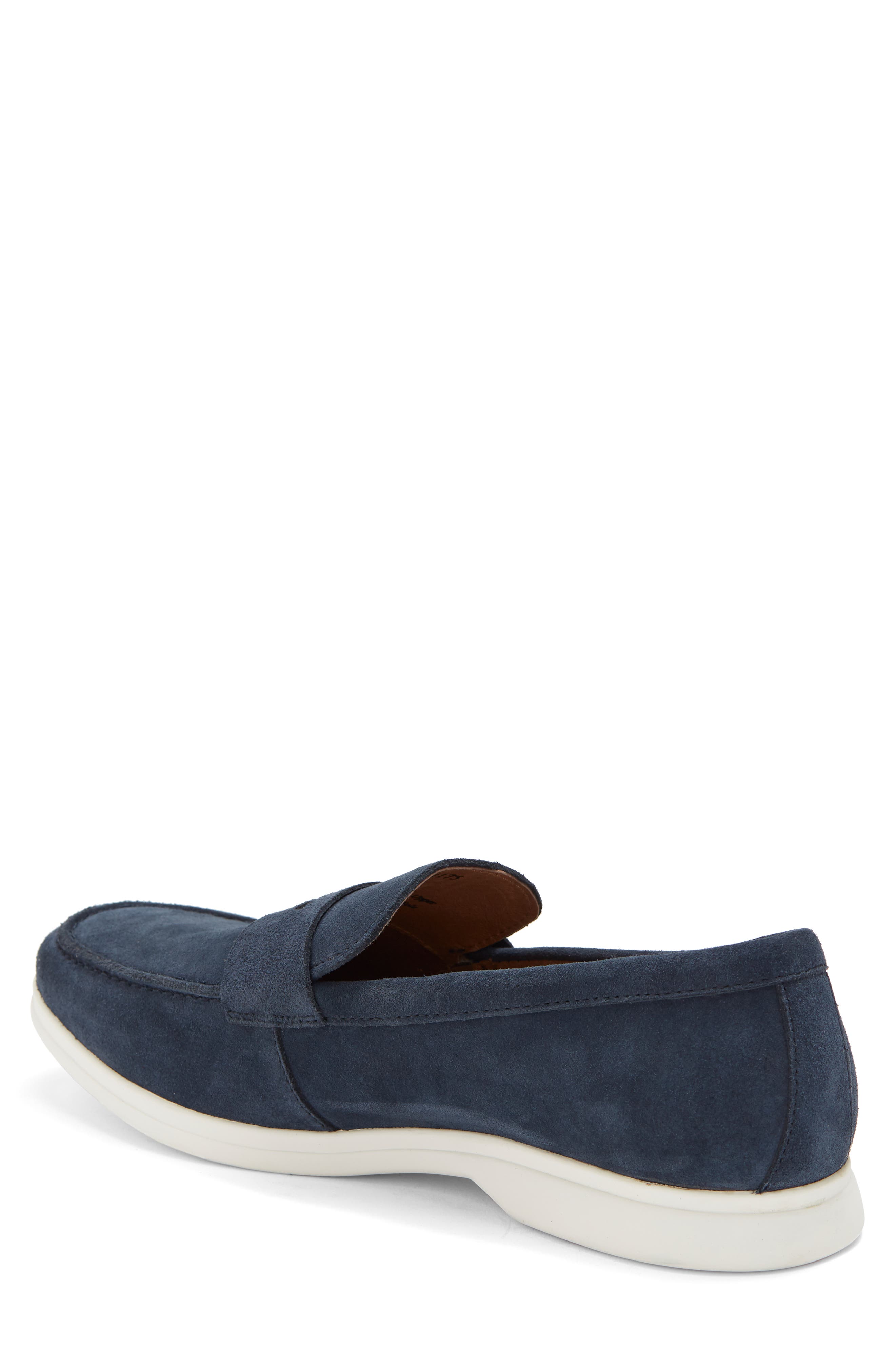 WINTHROP Palmdale Leather Loafer, Alternate, color, Navy Suede