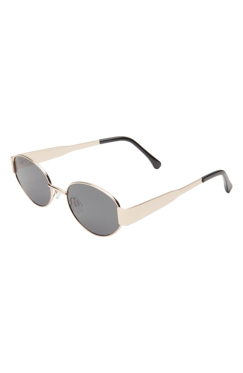 BP. 54mm Round Sunglasses, Alternate, color, Gold- Smoke