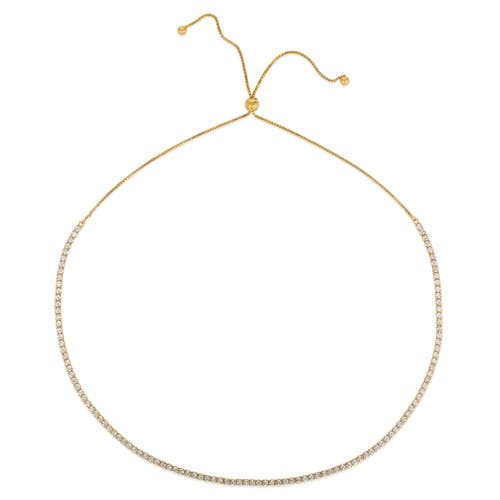 Anna Zuckerman Never Flipping Bolo Necklace In Yellow Gold