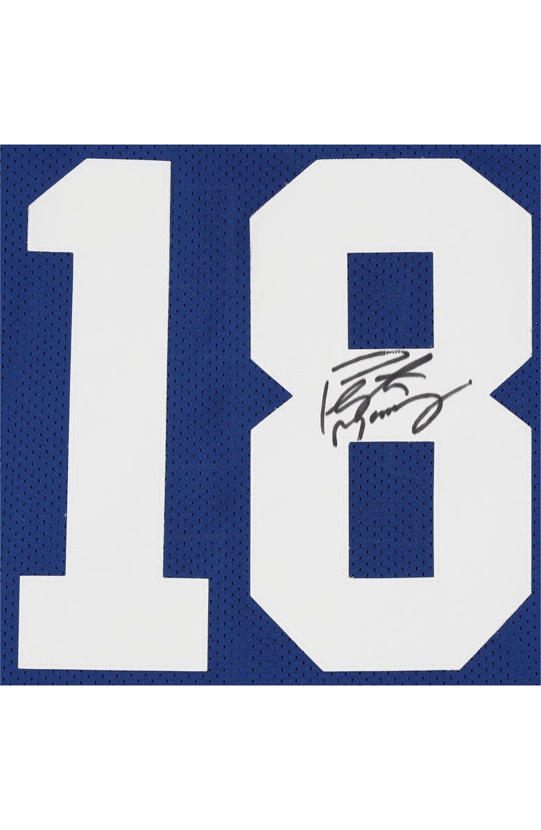 FANATICS AUTHENTIC Peyton Manning Indianapolis Colts Autographed Mitchell & Ness Blue Authentic Jersey, Alternate, color,