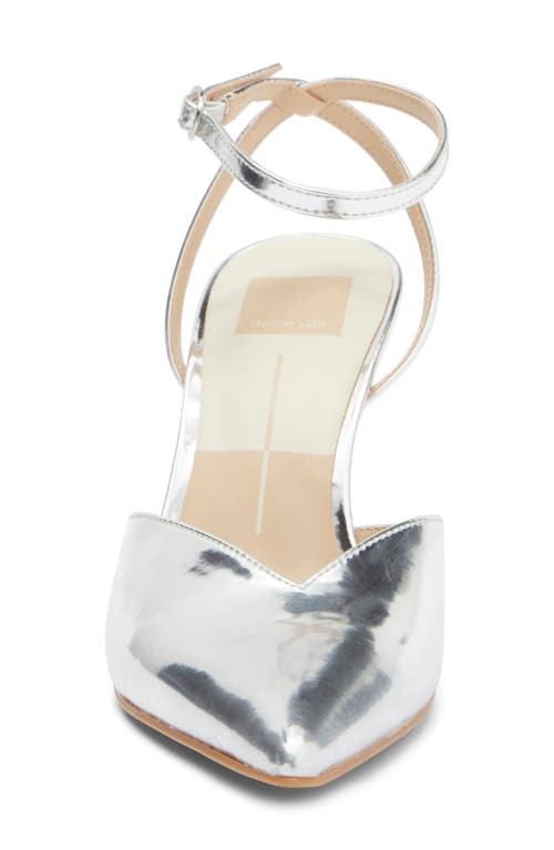 Dolce Vita Keisha Ankle Strap Pump In Silver Specchio Stella