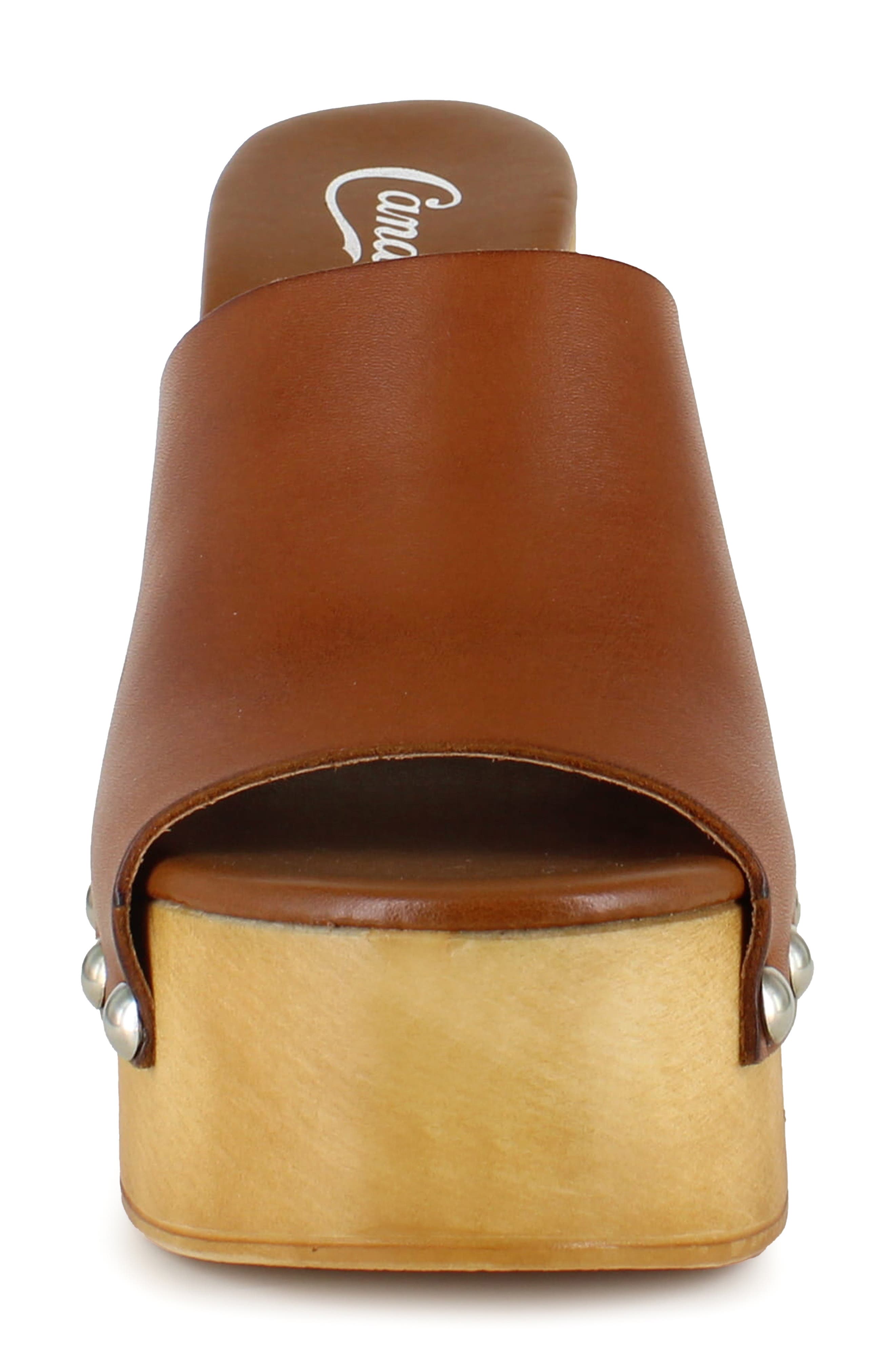 Platform Sandal, Alternate, color, TAN LEATHER