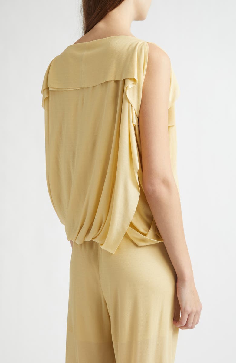SETCHU Sheer Drape Top, Alternate, color, Sand Yellow