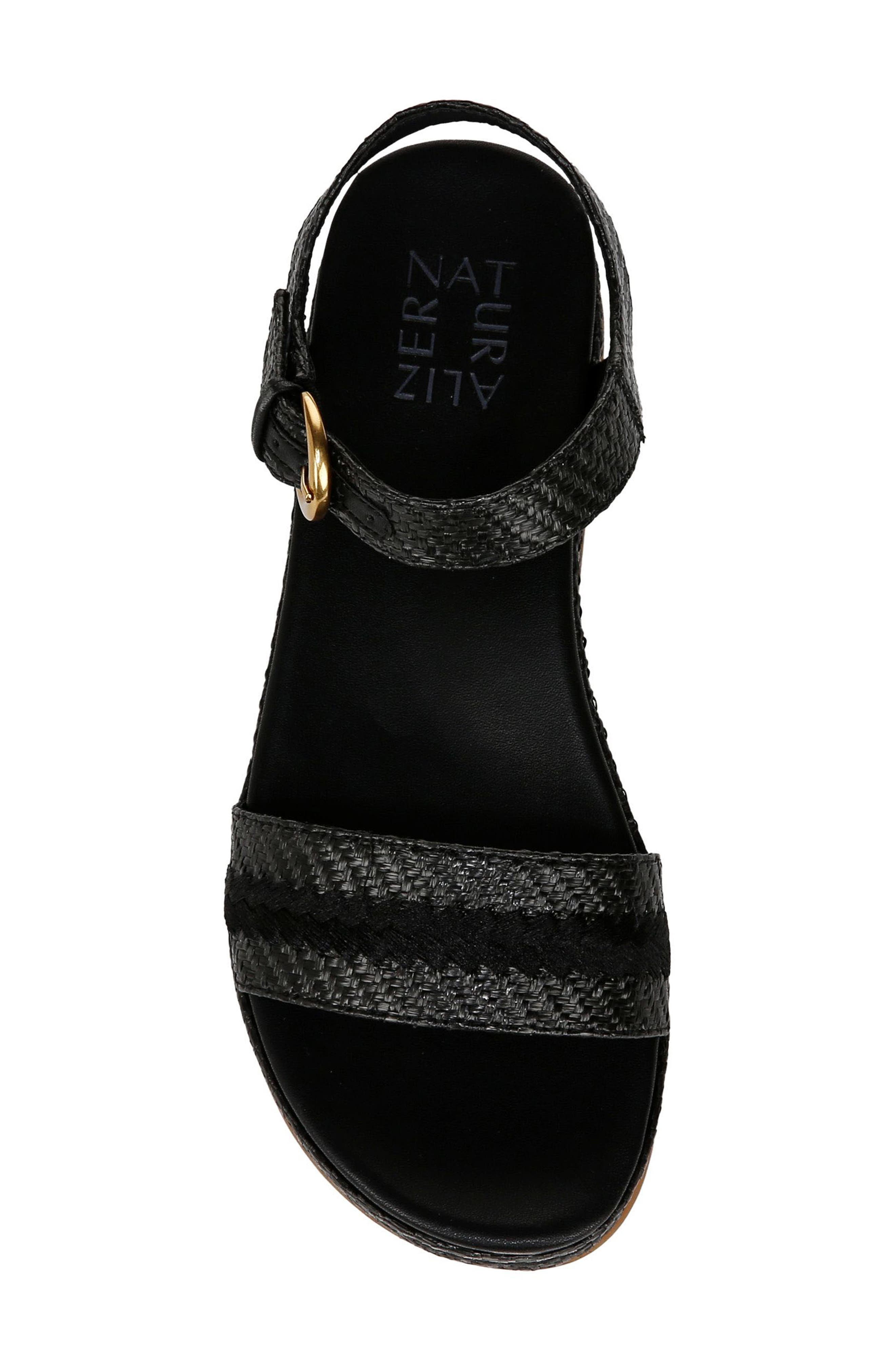 Neila 2 Ankle Strap Platform Sandal, Alternate, color, BLACK