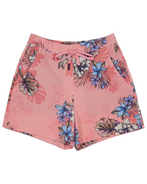 Exotic Floral Womens Drawstring Short